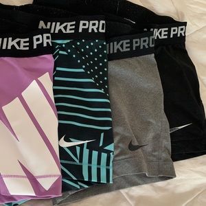 Lot of small Nike pro shorts
